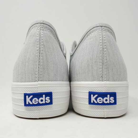 Keds Triple Kick Chambray Gray Casual Platform Shoe Sneaker Womens 11 US WF65052 - Picture 6 of 12